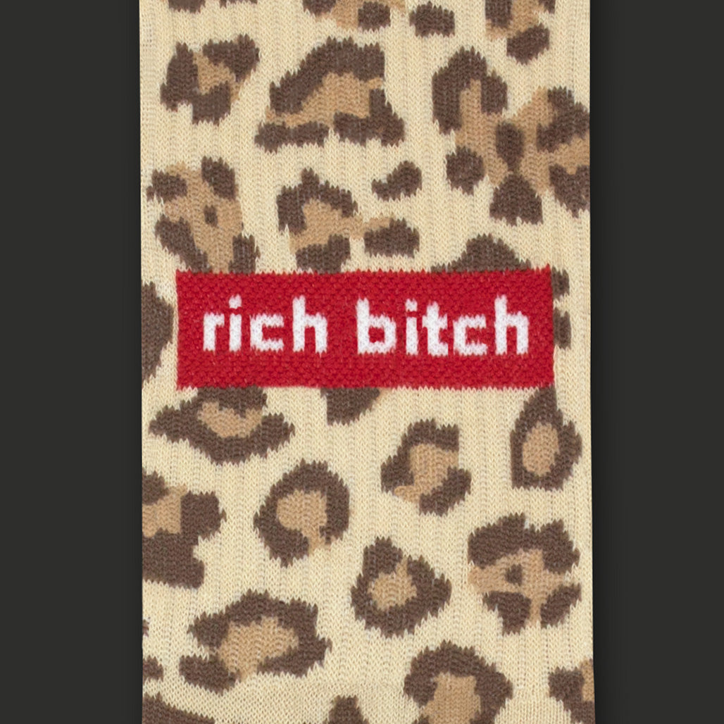 Skarpetki Leopard - rich bitch