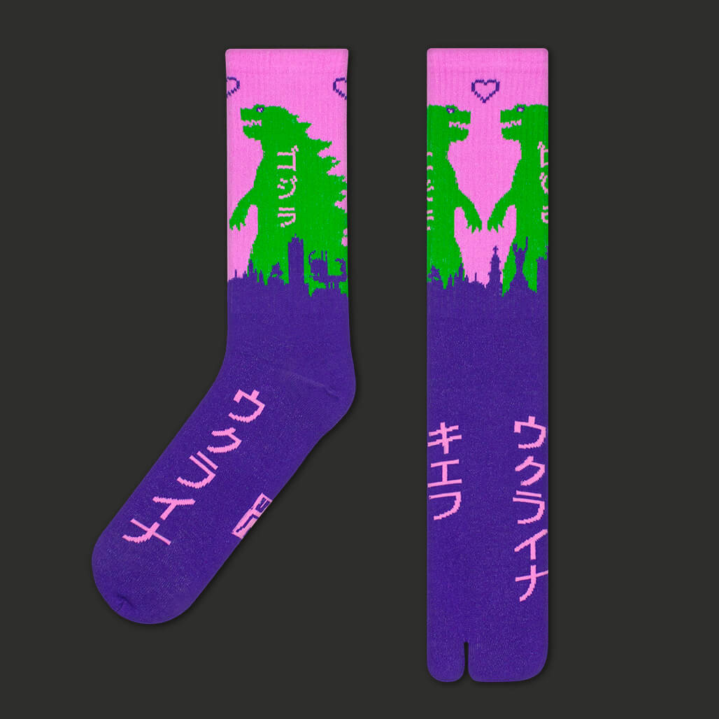 Skarpetki Godzilla – potwornie fajne, japońskie tabi