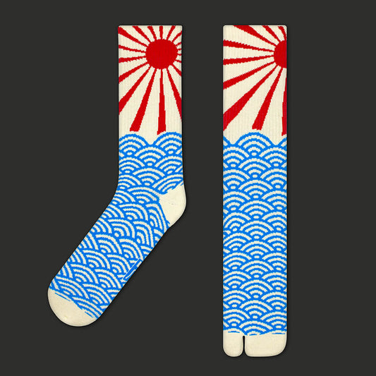 Skarpetki Tabi  - Sun over Waves